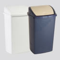 Kunststoff-Abfalleimer mit Deckel oder Klappe